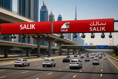 Dubai toll road with advanced electronic payment system Dubai toll road with advanced electronic payment system